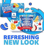 Capri Sun Roarin' Waters Fruit Punch Flavored with other natural flavor Water Beverage, 40 ct Pack, 4 Boxes of 10 Drink Pouches