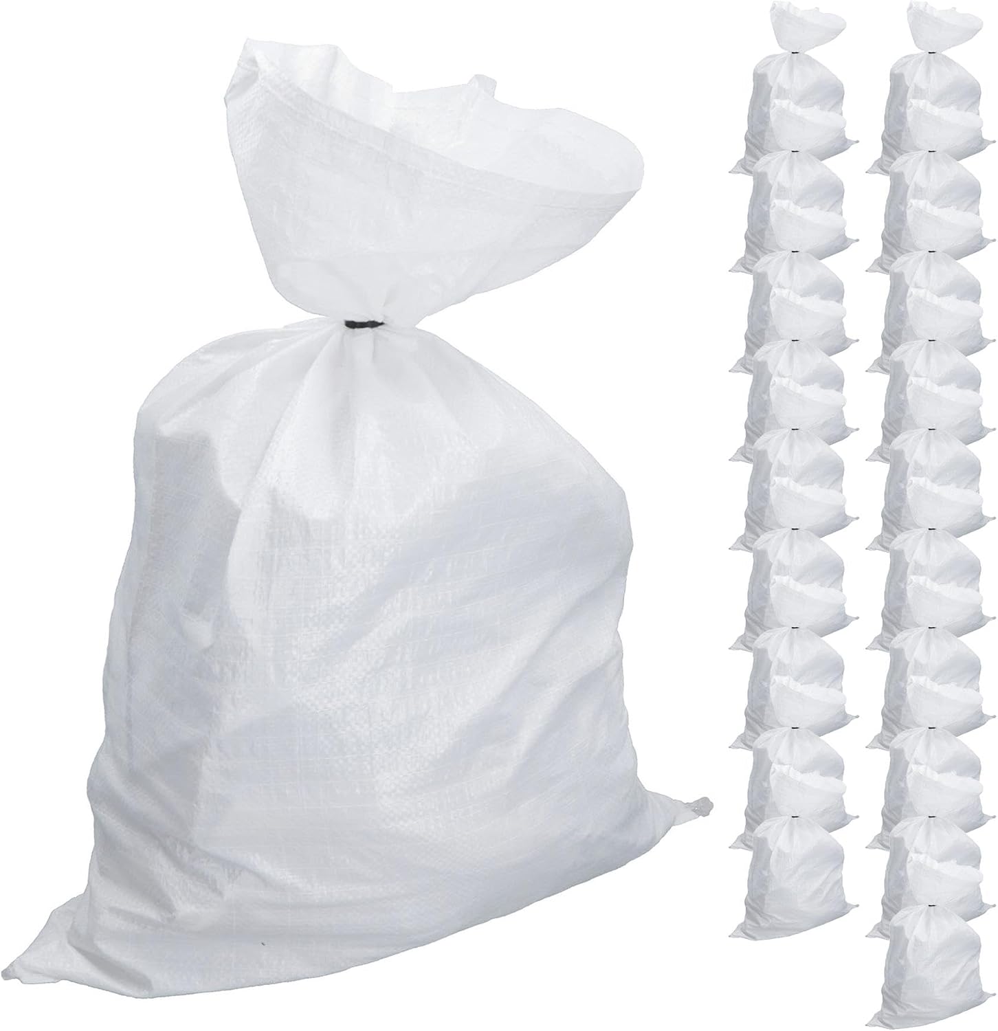 Heavy Duty Woven Polypropylene Bags Builder Sacks Rubble Logs 103 x 60cm 20pc