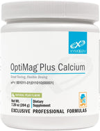 XYMOGEN OptiMag Plus Calcium - Great-Tasting Magnesium Powder with Calcium to Support Calm Behaviors, Healthy Mood, Healthy Bone + Muscle Function - Pear Flavor, with Magnesium Malate (7.2 oz)