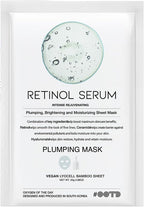 Rejuvenating Retinol Sheet Mask Korean Vegan Wrinkle Lifting, Plumping and Moisturizing Sheet Mask, Retinol, Ceramide, Hyaluronate 10EA