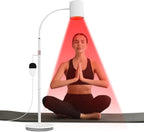 Red Light Lamp with Stand, 660nm&850nm&940nm, COB Chip Designed, Infrared Light Therapy for Home/Office Use