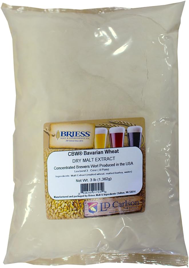 Briess CBW Dry Malt Extract (DME) for Home Beer Brewing (Bavarian Wheat 3LB)