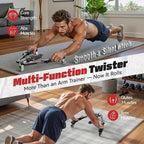 Saker Adjustable Hydraulic Twister Arm Trainer, 22-440Lbs Chest Expander，3-in-1 Home Gym Equipment for Arm, Chest & Core Strength Training for Men & Women