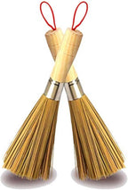 2 Pack Cleaning Whisk Traditional Natural Bamboo Wok Brushes Dishwashing Kitchen Tools Traditional Natural Bamboo Cleaning Brushes