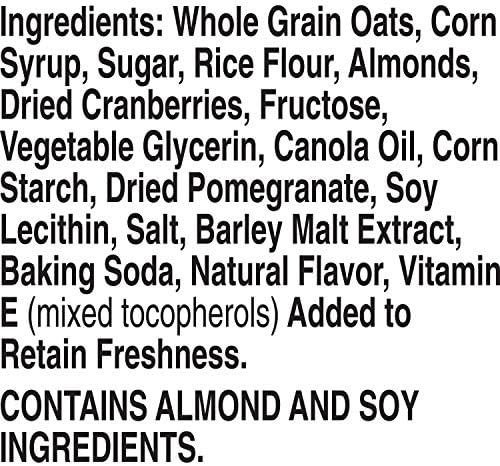 Nature Valley Chewy Fruit & Nut Granola Bars, Cranberry Pomegranate, 6 Bars, 6.7 OZ (Pack of 4)