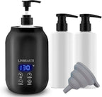 Massage Oil Warmer with Two Oil Bottle Dispenser, Lotion Bottle Warmer Dispenser Heater, Smart Touch Key Electric Warm Lotion Dispenser, Lube Gel Cream Warmer for Home Pro Salon Spa Massage
