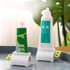 2 Pack Home Toothpaste Squeezer, Toothpaste Squeezer Rollers，Toothpaste Tube Squeezers Clip Holder Stand Winder - Green