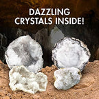 Blue Marble Break Open 12 Geodes – Geode Kit with 12 Premium, Break Your Own Geodes Filled with Crystals, Geology Gifts, Science Toys, Earth Science Kit, Crystals for Kids, Fun Stuff for Kids