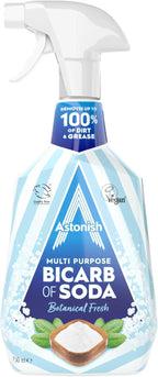 Astonish Multi Purpose Bicarbonate of Soda Cleaner, Botanical Fresh Scent, 750ml Trigger Spray – Plant-Based Stain, Grease, Dirt & Odor Remover with Essential Oils – Streak-Free All Surface Cleaning