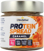 L’Oro Del Sud - Salted Caramel Spread with with added protein, High Protein (17.7%) 8g Protein per serving, Protein Spread, Non palm oil, Product of Italy
