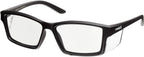 voltX 'VISION' Safety Readers, Full Lens Magnified Reading Safety Glasses (+1.0 Dioptre, Clear lens) ANSI Z87.1+ & CE EN166F- Anti fog coated UV400 lens