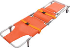 Rescue Stair Stretcher Chair, Load 350.53 Lbs Aluminum Alloy Foldable Chair Stretcher with 2 Wheels, EMS Stair Chair, for Hospitals, Firefighters, Ambulance Stretcher, Disabled