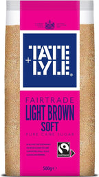 Tate And Lyle Light Soft Brown Cane Sugar, 500 Gm