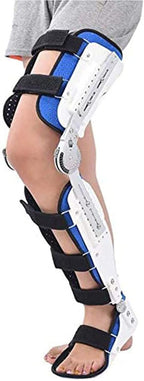 Knee Brace, Adjustable Full Leg Stabilizer Knee Orthosis Splint, Knee Brace Knee Ankle Foot Orthosis Brace Fixed For Women And Men
