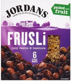 Jordans Frusli Raisin & Hazelnut Cereal Bars (6x30g) - Pack of 2