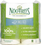 NooTrees Bamboo Toilet Tissue, Tree Free, Biodegradable, Sustainable, Renewable and FSC Certified 3-ply Toilet Paper 300 Sheets, 4 Rolls, 1-Pack