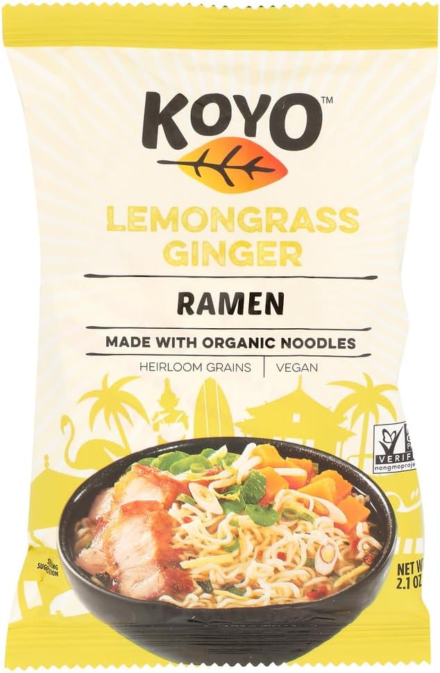 Koyo Natural Foods, Lemongrass Ginger Ramen, 2.1 oz (60 g)(Pack of 6)