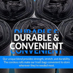 Reli. 13 Gallon Trash Bags | 250 Bags | Black | Tall Kitchen | Strong | Garbage