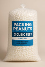 Ubi Market Packing Peanuts, 3 Cubic Feet, Loose Fill, Lightweight Cushioning, Biodegradable, 22.44 Gallons