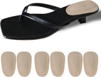 (3 Pairs) Pigskin Heel Cushions Cups for Plantar Fasciitis, Sore Heel Pain, Bone Spur & Achilles Tendonitis, Heel Support Insoles, Adhesive Heel Padding Inserts for High Heels Boots Flats Sandals