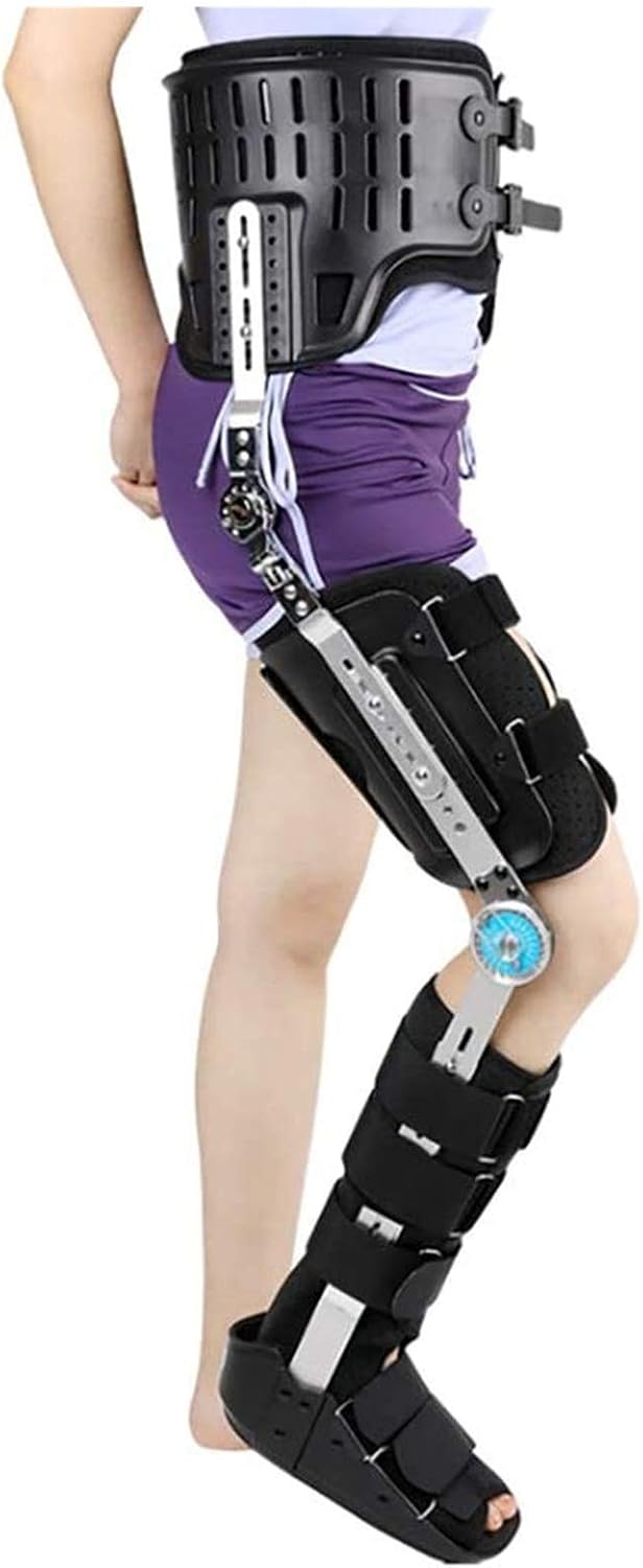 Adjustable Knee Ankle Foot Fixation Orthosis,Comfortable Ankle Foot Orthosis Brace Leg Fracture Foot And Orthotics Of Lower Limbs So That The Leg Force Is More Uniform (L)