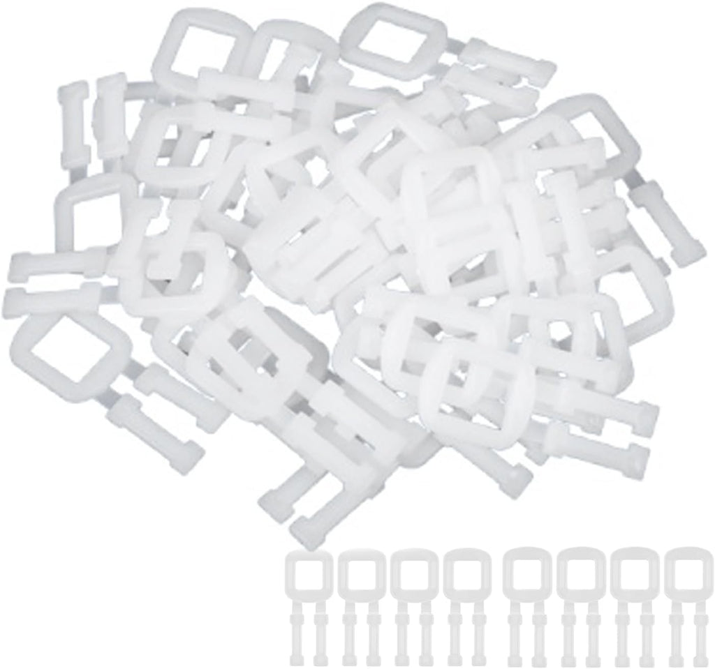 100 Pack Box Packing Strapping Buckles Plastic Manual Banding Clip Gripper Seals for Packaging Strapping Banding Roll Polyester Strapping 1/2 Inch Strap Coil Polyester Pull Tape Pull Webbing