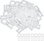 100 Pack Box Packing Strapping Buckles Plastic Manual Banding Clip Gripper Seals for Packaging Strapping Banding Roll Polyester Strapping 1/2 Inch Strap Coil Polyester Pull Tape Pull Webbing