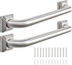 Bathroom Grab Bars Stainless Steel Handrail ADA Compliant 500lbs bathtubs and Showers Toilet Handle Safety for Handicap, Elderly, Disabled, Injury (24inches 2 Pack)