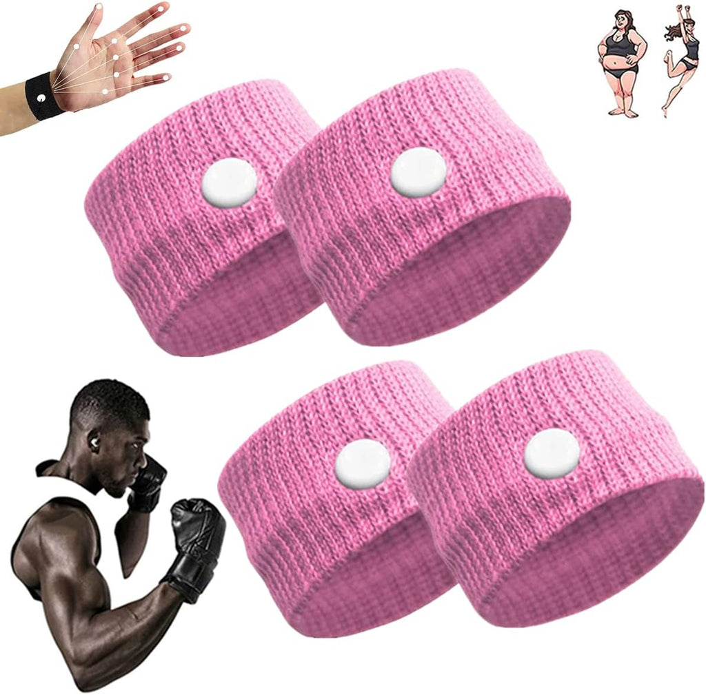 Weimax Sugar Control Wristband,Blood Sugar Control Wristband,Healthify Sugar Control Therapeutic Wristband for Everyone (Pink-2Pairs)