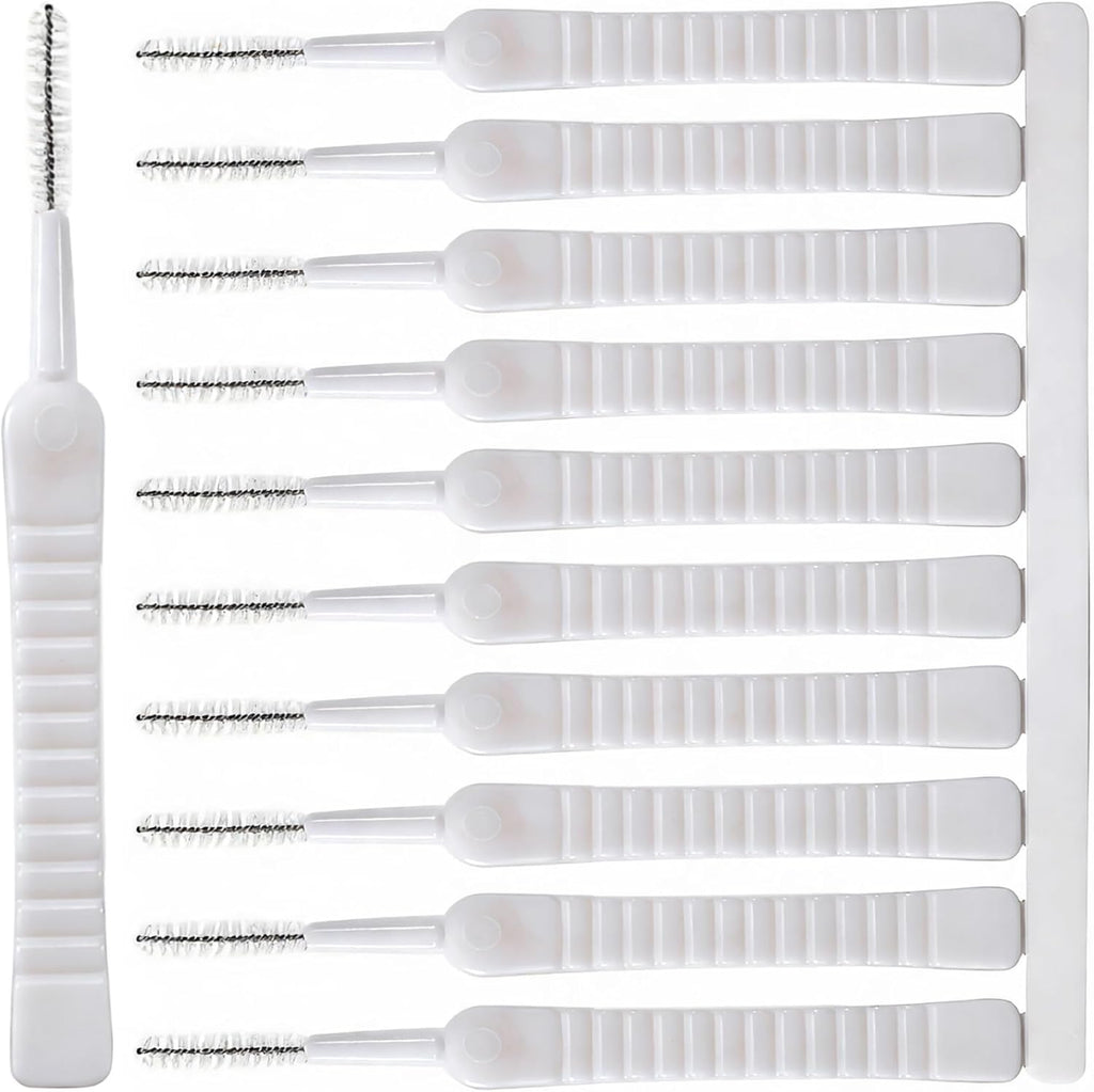 10 Pcs Shower Head Cleaning Brush, Anti-Clogging Multifunctional Gap Hole Cleaning Brushes, Tiny Shower Head Crevice Cleaner Brush Cleaning Tool for Bathroom Household Faucets- White