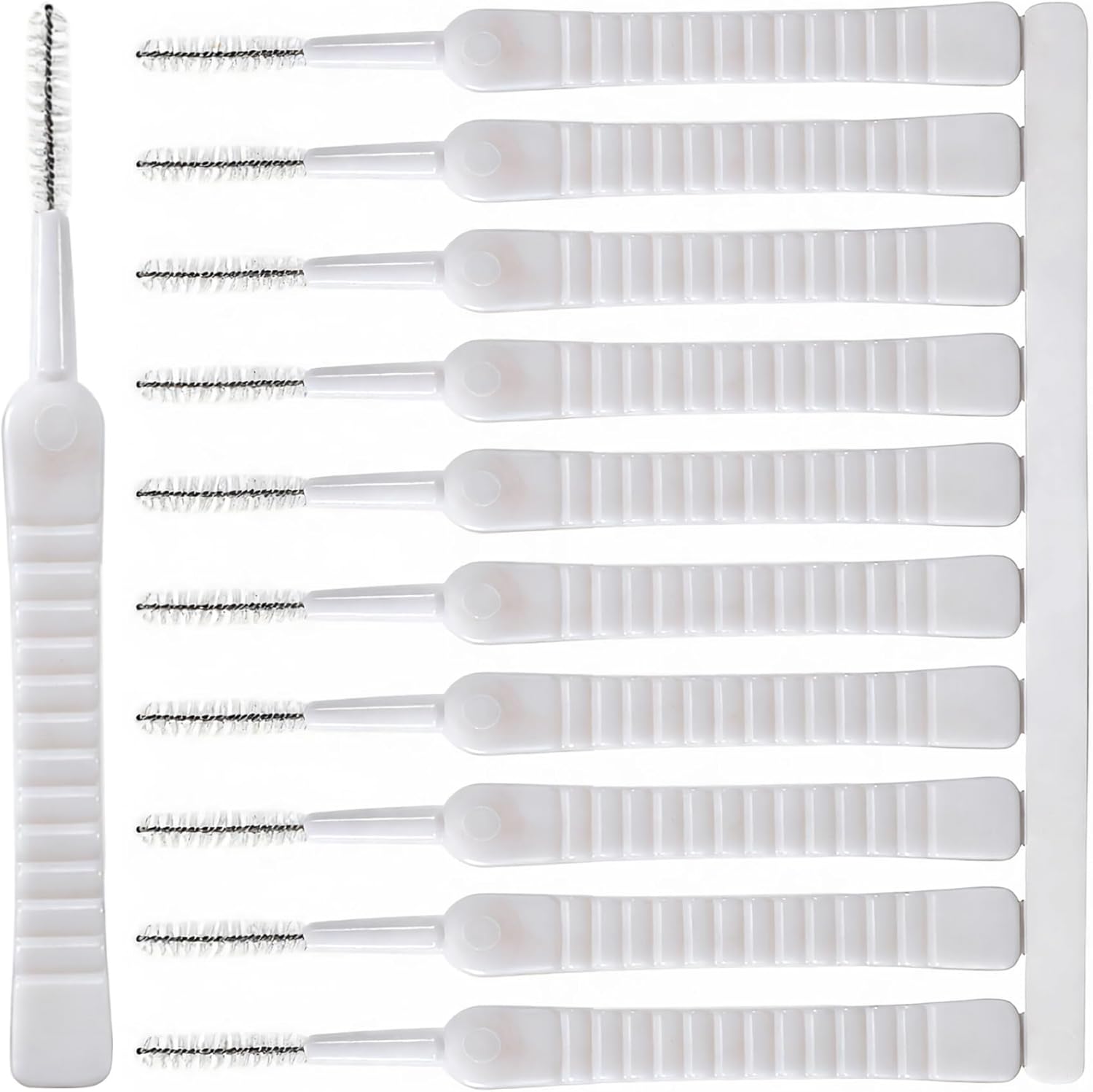 10 Pcs Shower Head Cleaning Brush, Anti-Clogging Multifunctional Gap Hole Cleaning Brushes, Tiny Shower Head Crevice Cleaner Brush Cleaning Tool for Bathroom Household Faucets- White