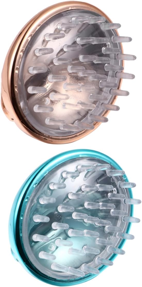 2pcs Shampoo Brush Ergonomic Scalp for Deep Cleaning Exfoliating for Men Boys and Girls and Pets Lightweight Travel-Friendly Colors