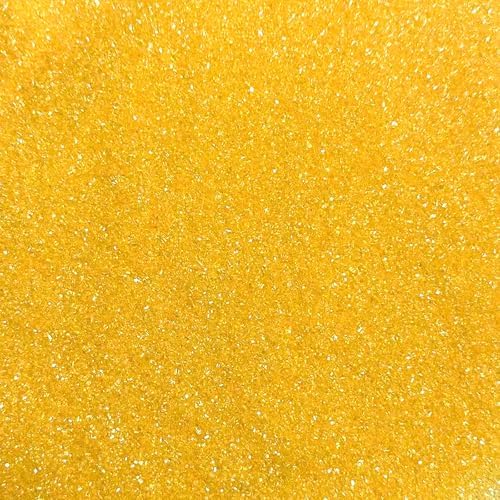 PhilaeEC Yellow Sanding Sugar Edible Sparkling Crystals for Baking Cake Decoration Cookie Ice Cream Cupcake Toppers Wedding Party Valentines Halloween Christmas Supplies 5oz