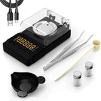 MAXUS Digital Milligram Scale 50g/0.001g, Compact Mg Scale with 20g Calibration Weight and Accessories, Black Powder Scale for Reloading