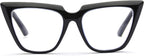 ZUVGEES Womens Chic Oversized CatEye Blue Light Blocking Reading Glasses Big Eyeglass Frames Large lens Computer Readers