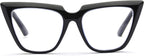 ZUVGEES Womens Chic Oversized CatEye Blue Light Blocking Reading Glasses Big Eyeglass Frames Large lens Computer Readers