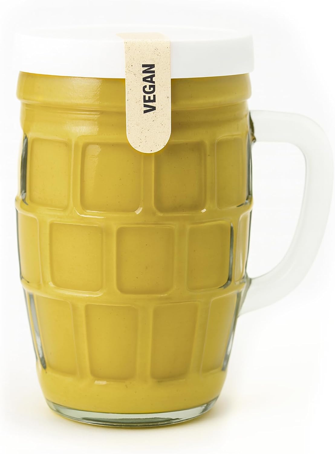 Ika’s Garden Düsseldorf Style Mustard – Smooth & Spicy German Mustard in Reusable Beer Mug, 8.99 oz – BPA-Free Jar, Product of Germany