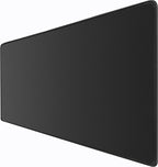 Large Gaming Mouse Pad, 31.5" x15.7" Large Extended Desk Mat with Superior Micro-Weave Cloth, Water Resist Keyboard Mousepad with Non-Slip Base, Laptop Desk Pad for Office Home Gaming, Black