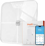 iHealth Nexus Smart Scale for Body Weight Bluetooth, Digital Bathroom Scale Body Fat and Muscle, Body Composition Monitor Health Analyzer for BMI Compatible for iOS & Android Accurate to 0.1lb-White