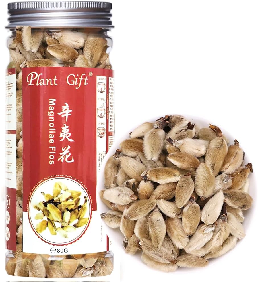 Plant Gift Chinese Medicine Herbal Tea dried magnolia flower flos 辛夷花 magnoliae Xin Yi Hua health skin care Flower Tea Herbs 80g/2.82oz