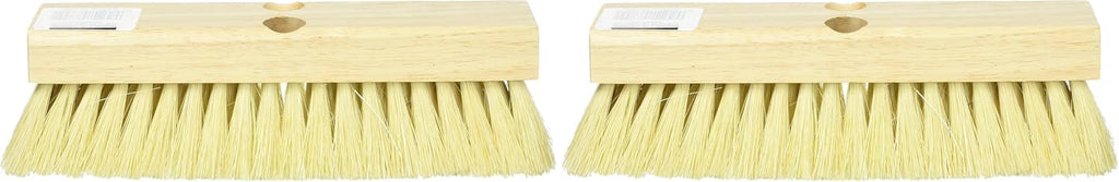 08755 Tampico Deck Scrub Brush with 1 Tapered and 1 Threaded Hole, 10-Inch (Pack of 2)