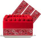 Red Bandana Edible Cake Decoration Border Topper Western Cowboy Icing Sheet Rodeo Party Cake Decoration
