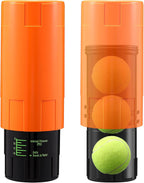 Soulchen Tennis Ball Pressurizer - Tennis Ball Storage Canister Holds 3 Balls Under 14 Psi Pressure, Reusable Stuff for Bounce Retention, Lightweight & Durable