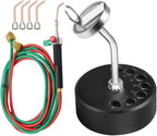 Mini Oxygen Acetylene Torch with Torch Holder Jewelry Micro Mini Gas Little Torch with 5 Tips Welding Soldering Torches