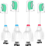 Replacement Toothbrush Heads for Philips Sonicare E Series, Compatible with Sonicare Essence Elite Advance CleanCare Screw-on Electric Toothbrush HX7022/66 HX7023/64, HX7023/30, 4 Pack