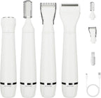 Electric Razors Shaver for Women - 4 in 1 All-in-One Face/Body Trimmer and Shaver Set, Waterproof Pubic Hair Trimmer Facial Hair Remover, Eyebrow & Foil Trimmer, Rechargeable Women's Grooming Kit 8866