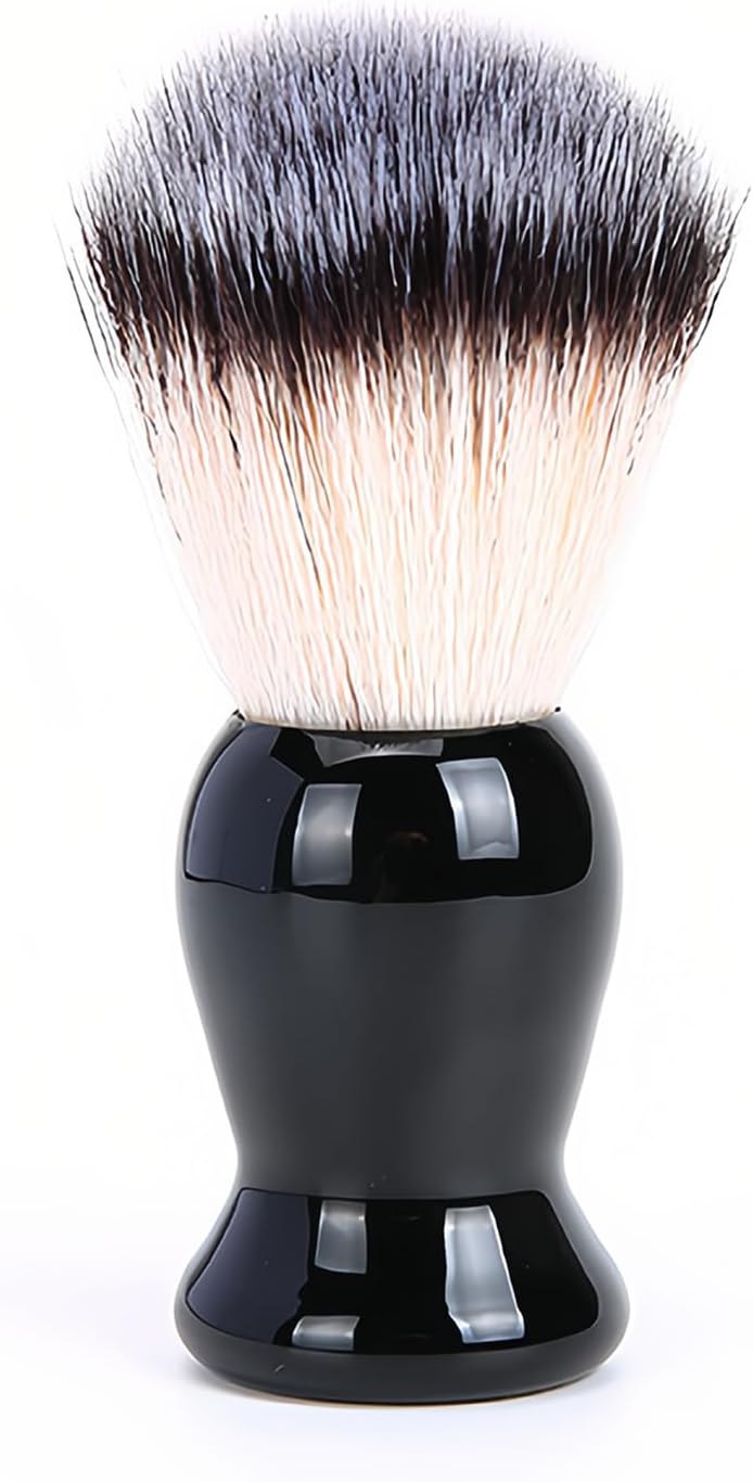 Men's Shaving Brush with Wood Handle - Professional Wet Shave Tool for Cream & Soap, Perfect Gift for Father's Day, Valentine's, Birthday (Gift Ready) (Black)