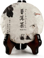 SANRAN Aged Pu-erh Tea, Ripe Puerh Tea Cake, Fermented Chinese Black Tea, 100g/3.53oz