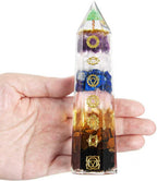7 Chakra Crystal Wand – Handmade Tree of Life Healing Crystals for Chakra Balance, Energy Cleansing, Reiki, Home Decor, Crystals and Healing Stones