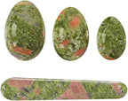 Yoni Egg Yoni Wand Set Natural Jade Women Kegel Exercise Undrilled Ball,Undrilled Egg-Wand